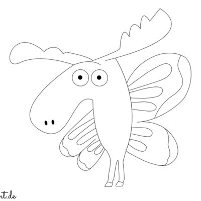 Ausmalbild Schmetterelch