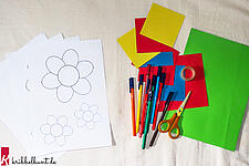 Papierblumen basteln - 1