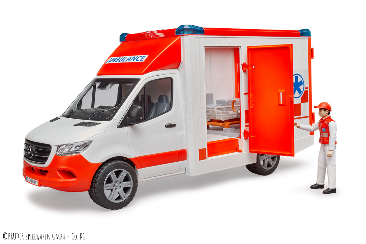 Gewinnt 4 MB Sprinter Ambulanz mit Fahrer und Light & Sound Modul von BAUER!