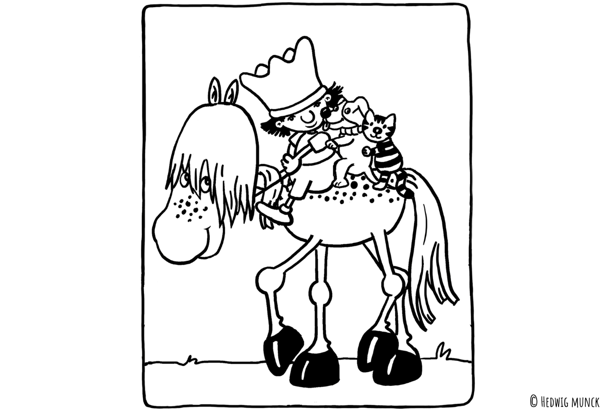 Der kleine König Ausmalbilder | Kribbelbunt