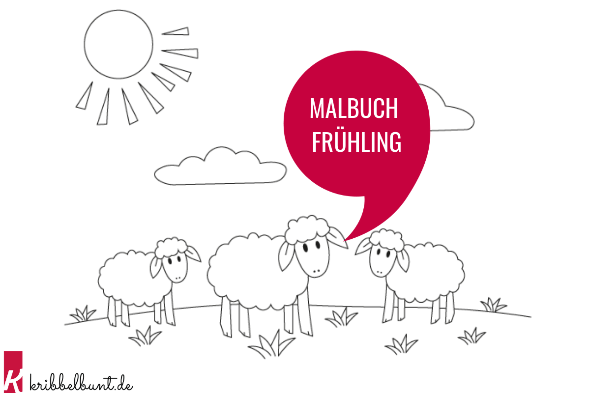 Malbuch Frühling