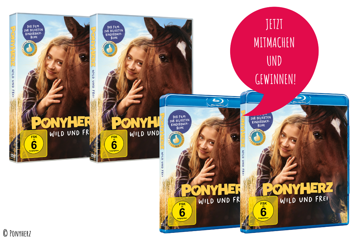 Gewinnt DVDs und Blu-rays zum Pferdefilm des Jahres: PONYHERZ!