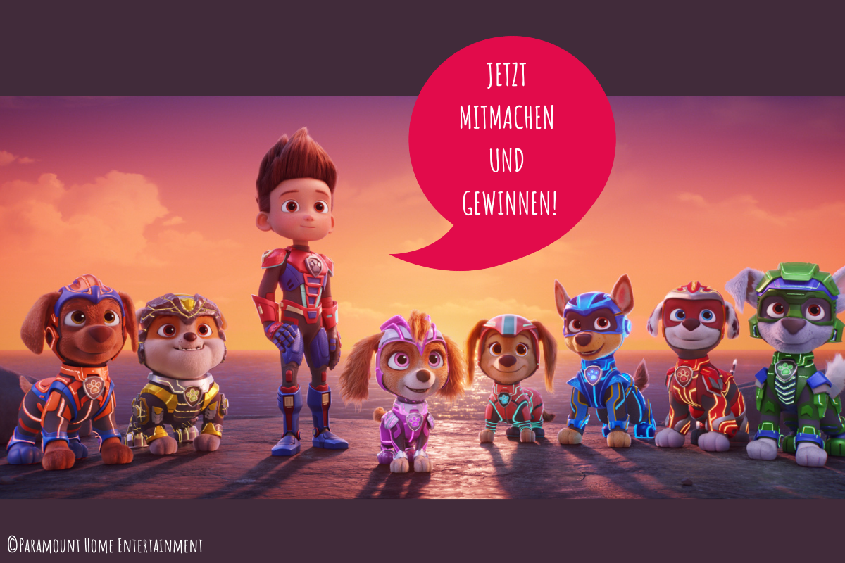 Gewinnt jeweils 3 x DVD und 3 x Blu-ray zum PAW PATROL: DER MIGHTY KINOFILM!