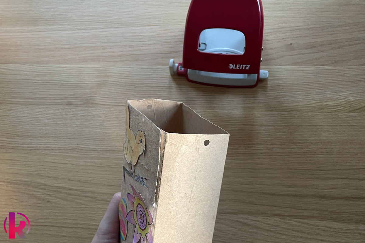 Osternest aus Milchkarton basteln - Schritt 13 Osternest aus Milchkarton basteln - Schritt 13
