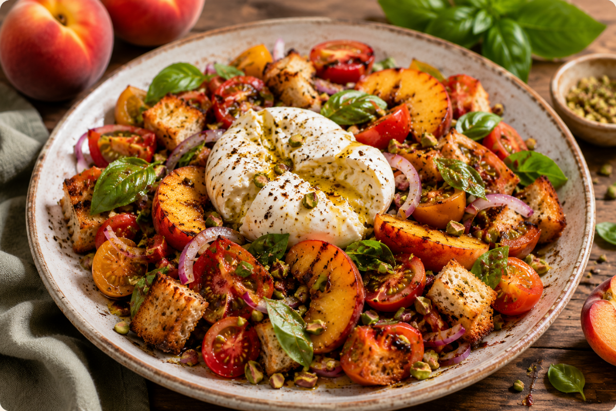 Pfirsich Panzanella