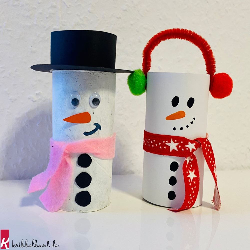 Klorollen-Schneemann Klorollen-Schneemann