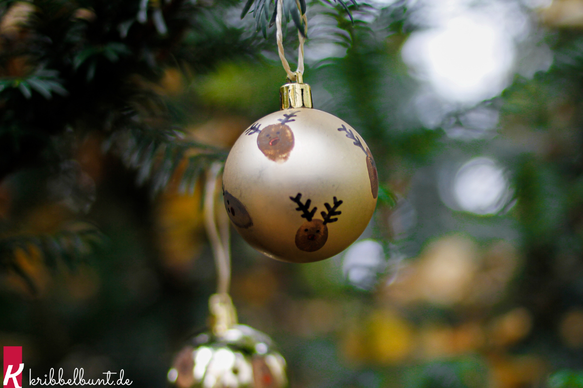 Rentier Weihnachtsbaumschmuck basteln