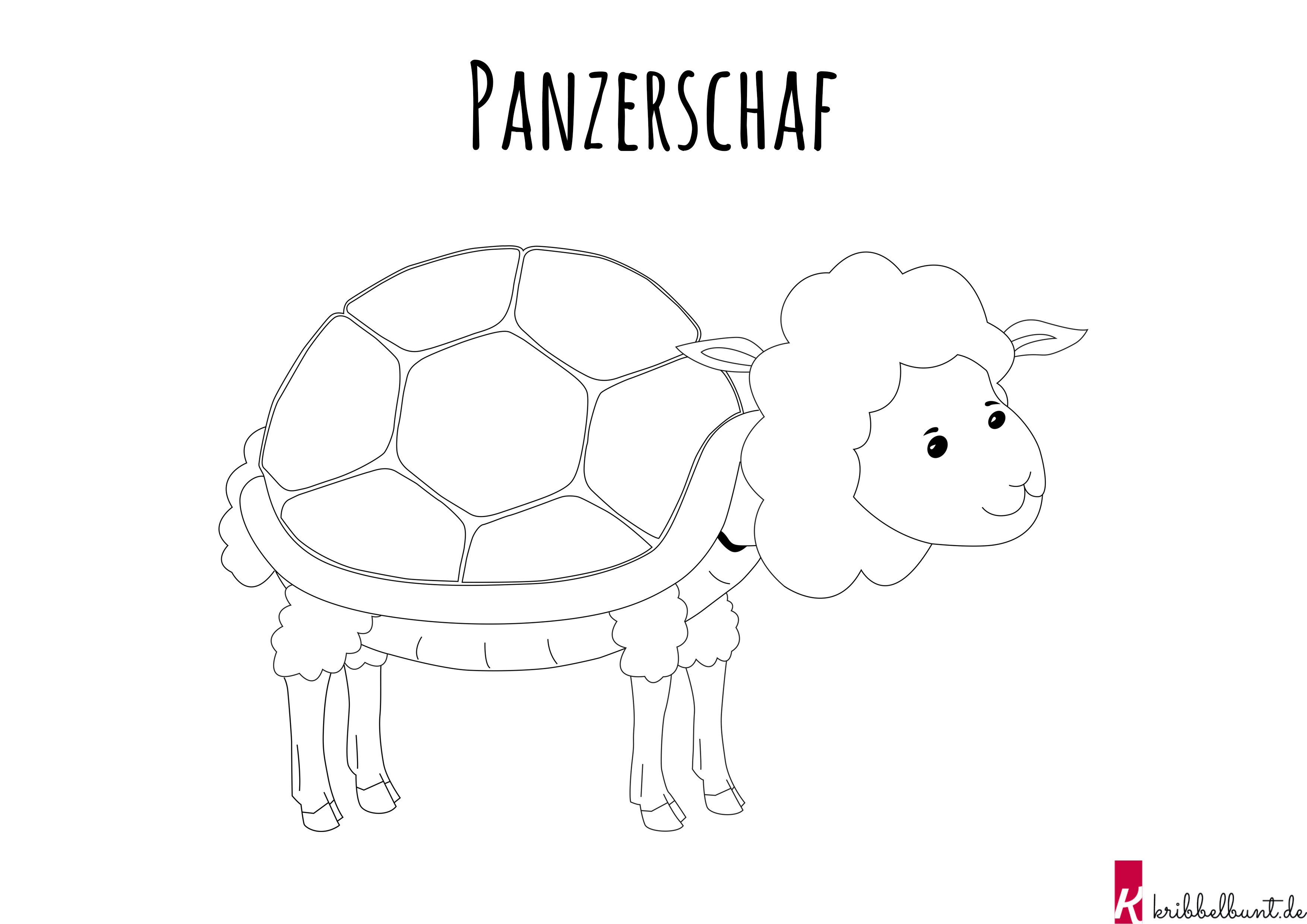 Ausmalbild Panzerschaf