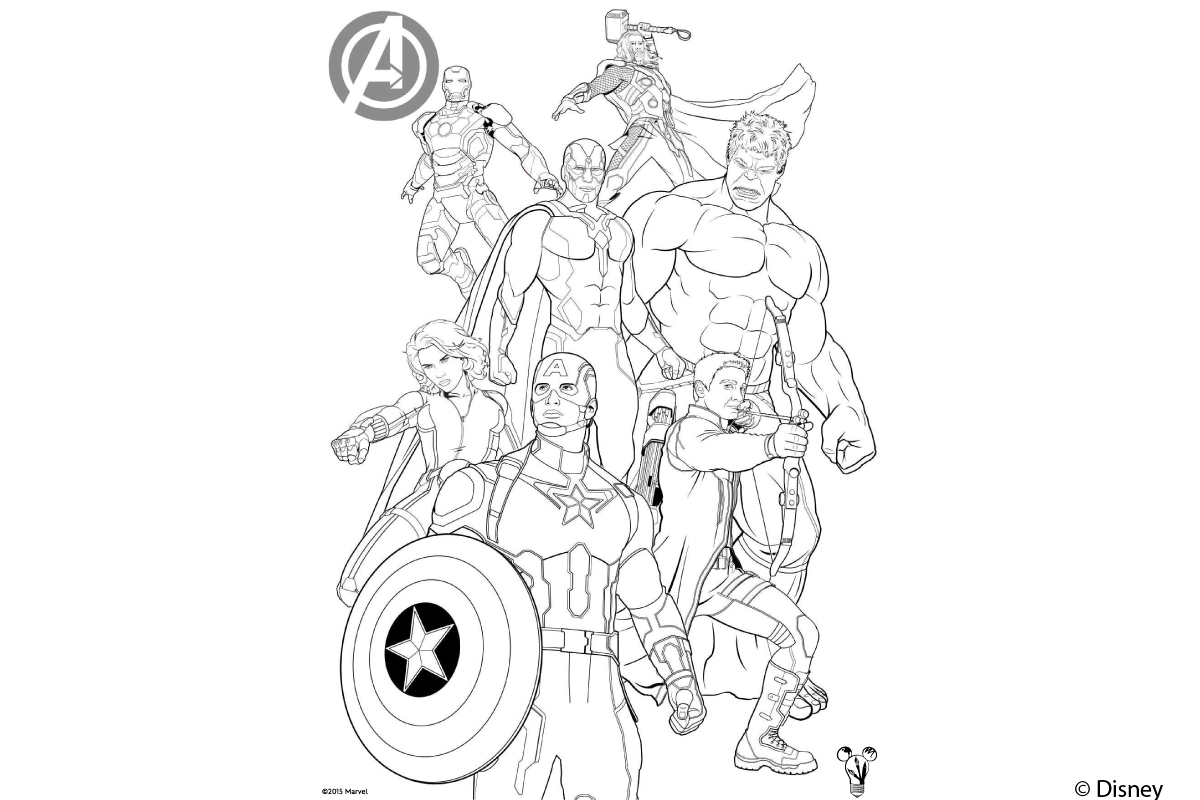 Avengers Ausmalbild | Kribbelbunt