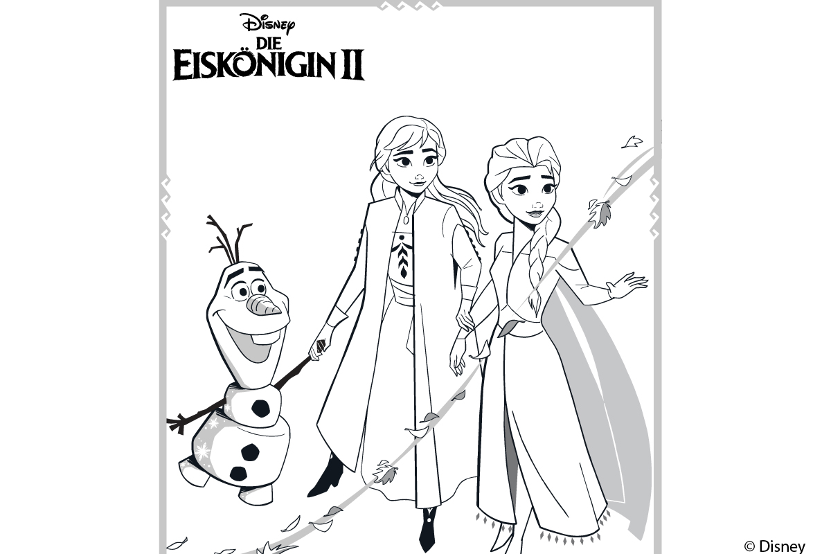 Elsa Ausmalbild » Anna und Elsa Ausmalbild | Kribbelbunt