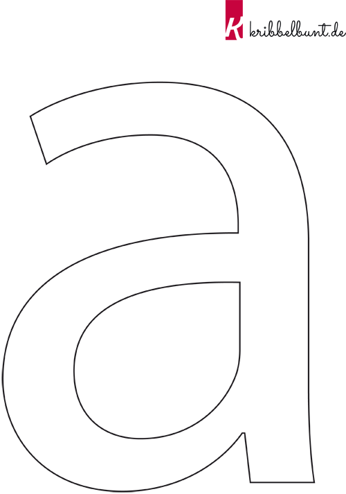 Abc Buchstaben Zum Ausdrucken Buchstaben Vorlagen Kribbelbunt