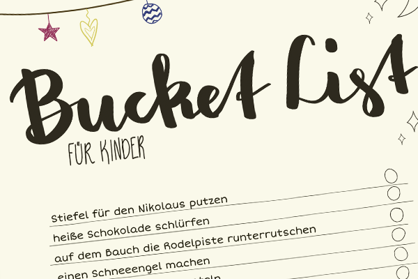 Bucket List Weihnachten