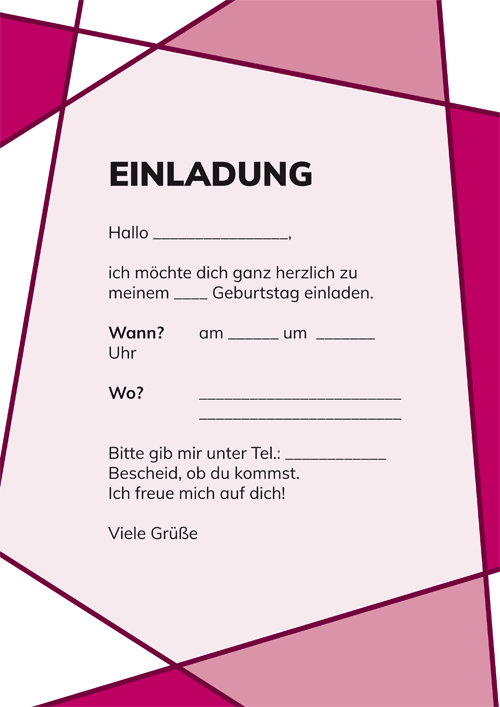 Einladungskarten Kindergeburtstag Zum Ausdrucken Kostenlos Als Pdf Kribbelbunt