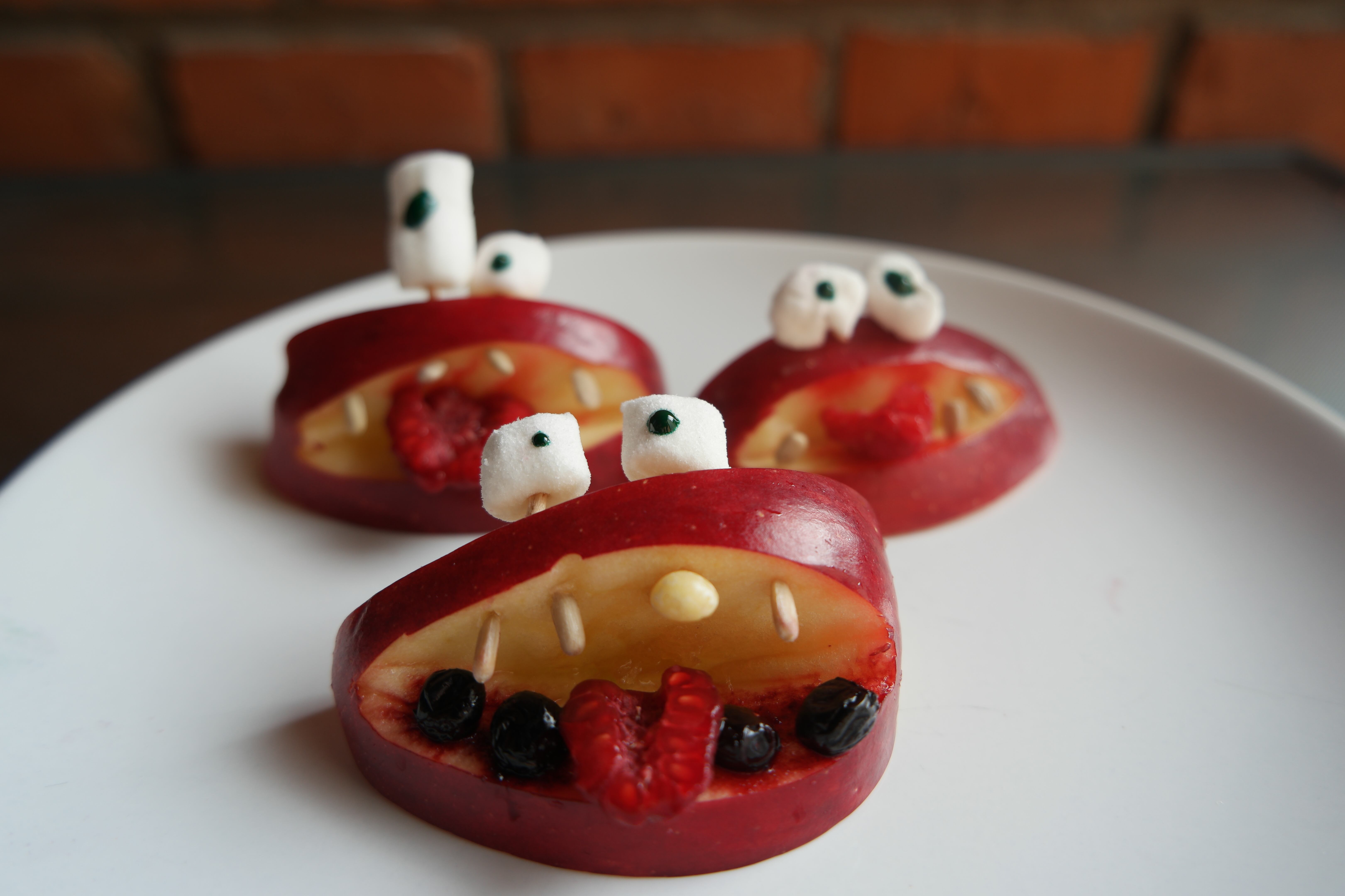 Halloween Snacks - Apfel-Schreck 