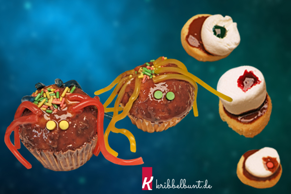 Spinnenmuffins und Glotzies