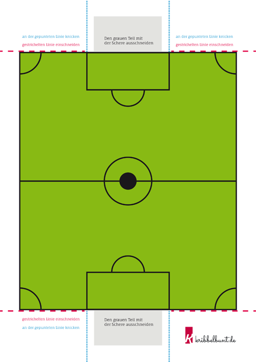 Fussballfeld Zum Ausdrucken Pdf Kribbelbunt