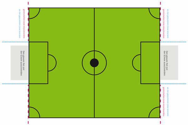 Fußballfeld zum Ausdrucken