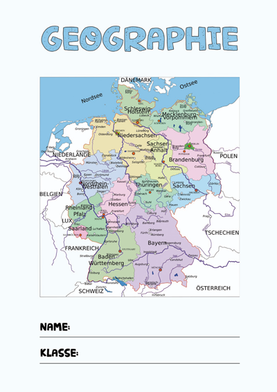 Geographie Deckblatt Pdf Zum Ausdrucken Kribbelbunt