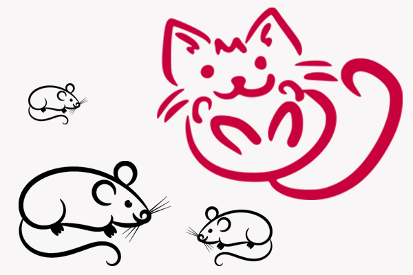Katze und die Mäuse