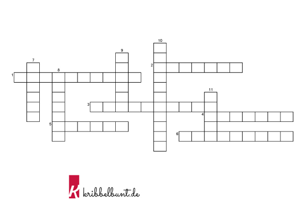 Kreuzworträtsel Länder | Kribbelbunt