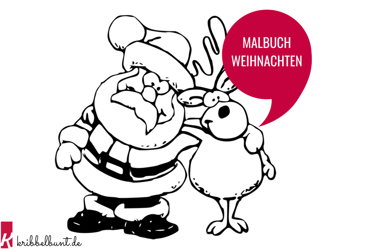 Malbuch Weihnachten » Weihnachtsmalbuch   PDF   Kribbelbunt