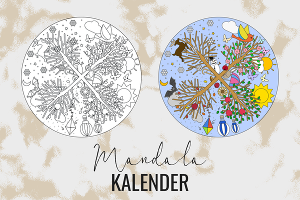 Mandala Kalender zum Ausdrucken