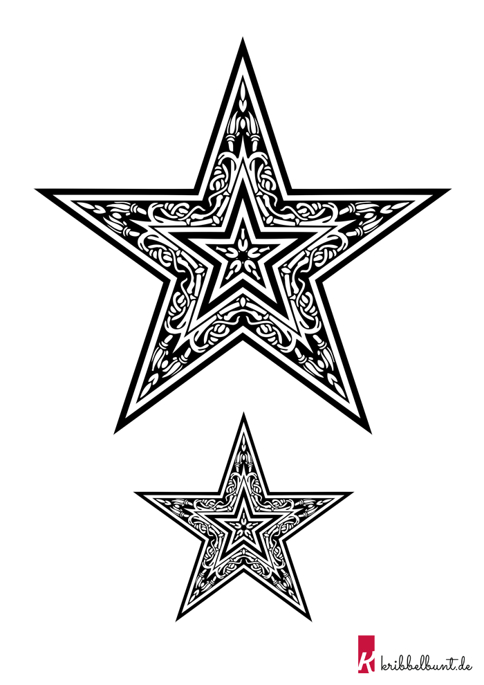 Stern zeichnen 5 zacken