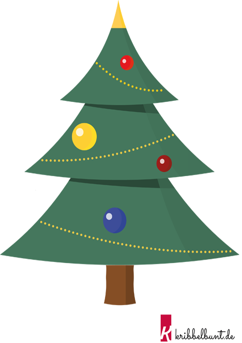 Tannenbaum Vorlage zum Ausdrucken » PDF | Kribbelbunt