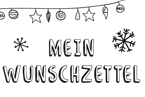 Wunschzettel Vorlage » Wunschzettel zum Ausdrucken Kribbelbunt